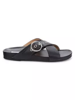 Сандалии Judi с пряжкой через плечо Saks Fifth Avenue, черный