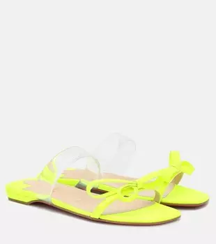 Сандалии just nodo из кожи с отделкой пвх Christian Louboutin, желтый