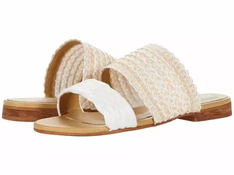 Сандалии KAANAS, Tahiti Slip-On with Multicolored Strap & Raffia B