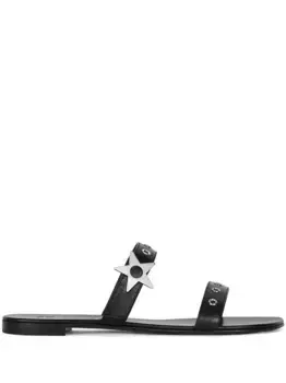 Сандалии Kalamity с ремешками Giuseppe Zanotti, черный