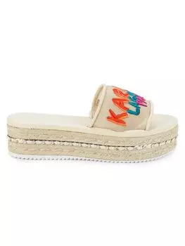 Сандалии Kamara Espadrille на платформе Karl Lagerfeld Paris, цвет Warm Sand