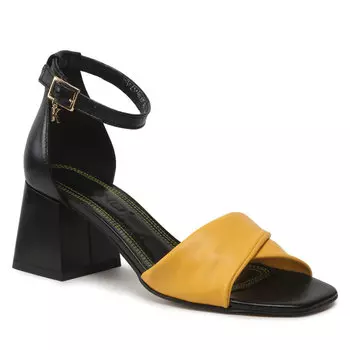 Сандалии Karino, черный желтый
