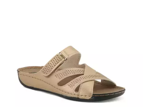 Сандалии Karl Wedge Flexus, Gold Metallic