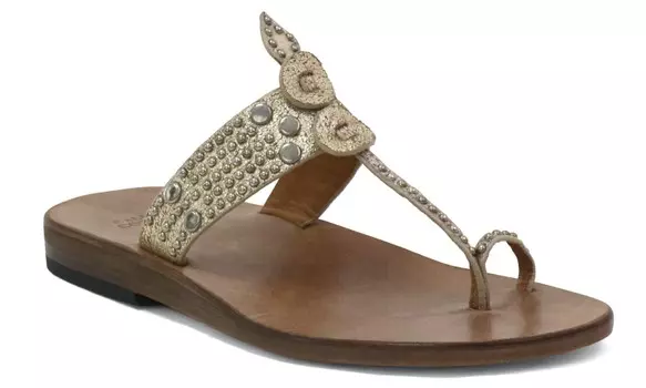 Сандалии Karma с блеском белого золота Calleen Cordero