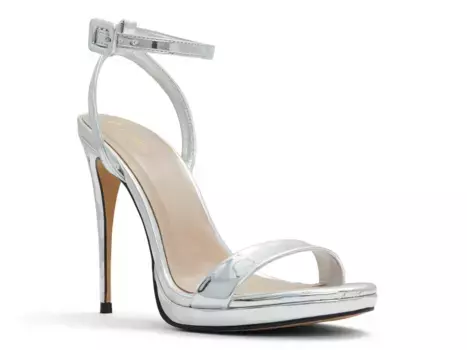 Сандалии Kat Platform Sandal Aldo, серебряный/металлик