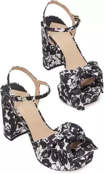 Сандалии Kate Spade New York Lucie Trop Foliage Platform, черный