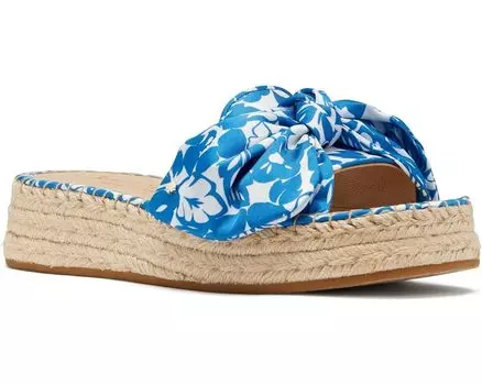 Сандалии Kate Spade New York Lucie Tropical Foliage Espadrille, цвет Riverside Blue