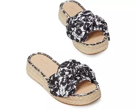 Сандалии Kate Spade New York Lucie Tropical Foliage Espadrille, черный