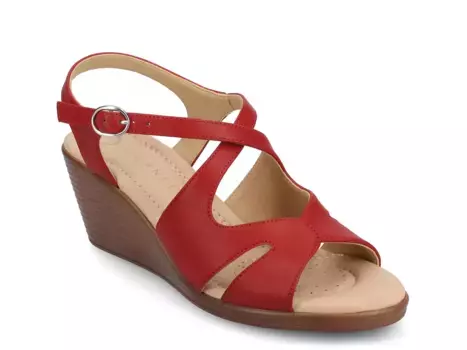 Сандалии Kedzieii Wedge Sandal Journee, Red