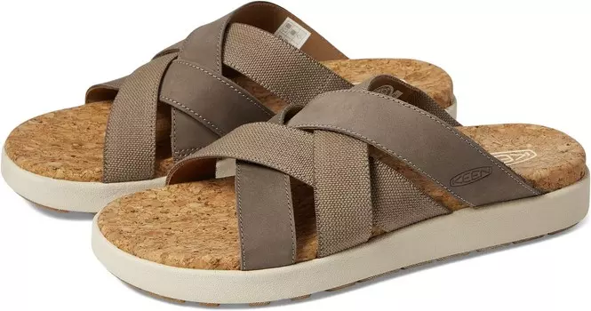 Сандалии KEEN Elle Mixed Slide, цвет Brindle/Birch