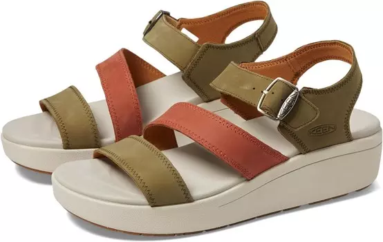 Сандалии KEEN Ellecity Backstrap, цвет Martini Olive/Baked Clay