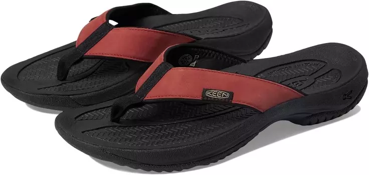 Сандалии KEEN Kona Flip TG, цвет Fired Brick/Black