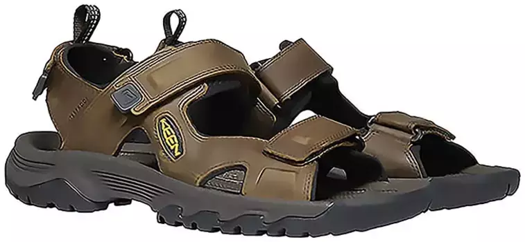 Сандалии Keen "TARGEE III OPEN TOE SANDAL", с застежкой-липучкой, коричневый