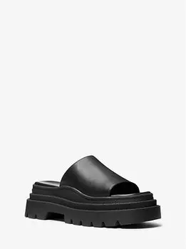 Сандалии Kendra из кожи на платформе Michael Kors, черный
