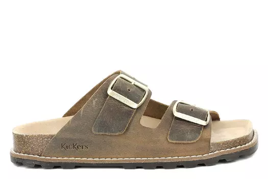 Сандалии Kick Elba на плоской подошве Kickers, коричневый