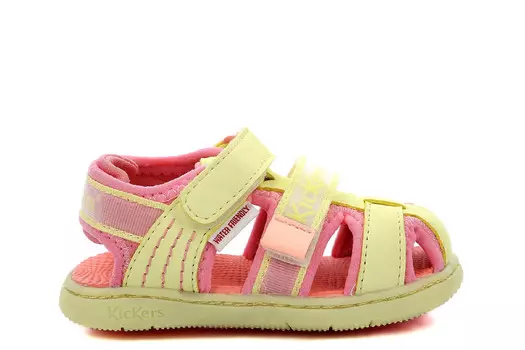Сандалии Kickbeachou с регулируемыми ремешками Kickers, розовый