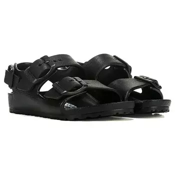 Сандалии Kids' Essentials Milano со стелькой для малышей/маленьких детей Birkenstock, черный