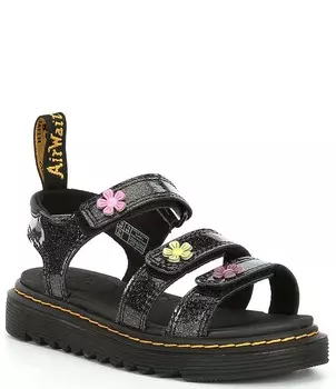 Сандалии Klaire для девочек Dr. Martens (для малышей), черный