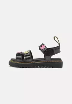 Сандалии Klaire Dr. Martens, цвет black/mauve/pink/lime green