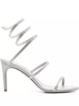 Сандалии Клео 80 мм Ren Caovilla, серый