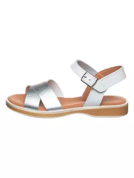 Сандалии kmins Leder, серебряный