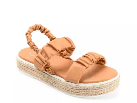 Сандалии Knowles Espadrille Platform Sandal Journee Collection, коричневый