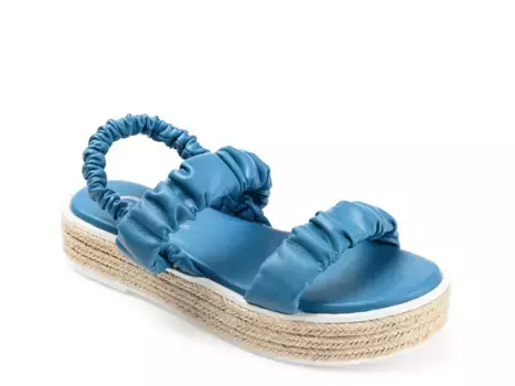 Сандалии Knowles Espadrille Platform Sandal Journee Collection, синий