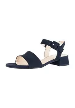 Сандалии комфортные, ширина G, кожаные, женские Gabor, цвет Dark Blue Obl