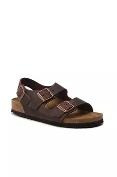 Сандалии - Коричневые - На плоской подошве Birkenstock, коричневый
