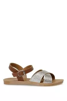 Сандалии - Коричневые - На плоской подошве Polaris, коричневый