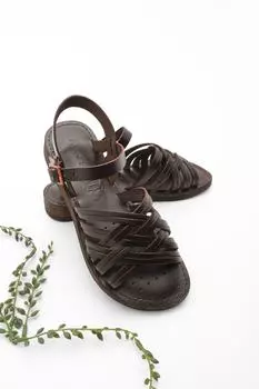 Сандалии - Коричневый - Блок Marjin, коричневый