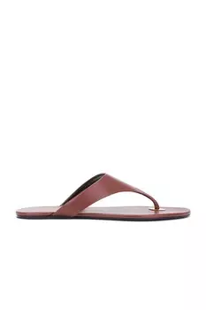 Сандалии Kouros на плоской подошве Saint Laurent, цвет Aesthetic Brown