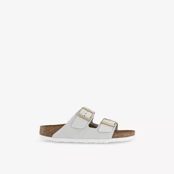 Сандалии кожаные Birkenstock Arizona с двойными ремешками, белый