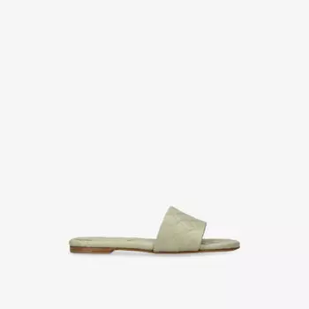 Сандалии кожаные Bottega Veneta, зеленый