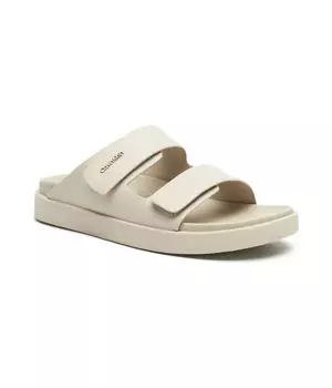 Сандалии кожаные Calvin Klein, бежевый