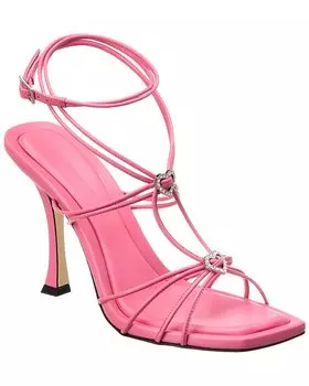 Сандалии кожаные Jimmy Choo Indiya 100, розовый