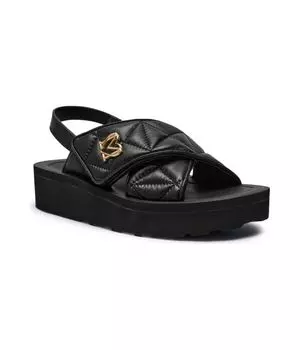 Сандалии кожаные Love Moschino, черный