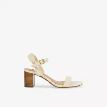 Сандалии кожаные женские Dune Jaliz с открытым носком, экрю