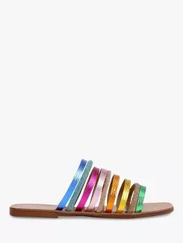 Сандалии Kurt Geiger London Daisy с кожаным ремешком, разноцветный