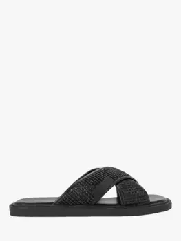 Сандалии Kurt Geiger London Owen Raffia, черный