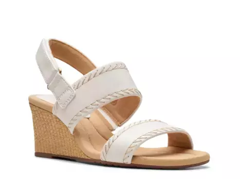 Сандалии Kyarra Rose Wedge Sandal Clarks, белый