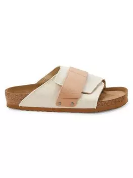 Сандалии Kyoto стандартного кроя с цветными блоками Birkenstock, бежевый