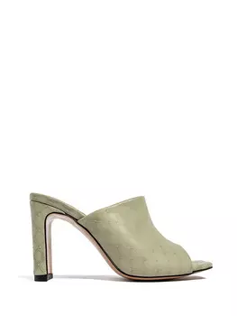 Сандалии l37 Leder Pantoletten, светло-зеленый