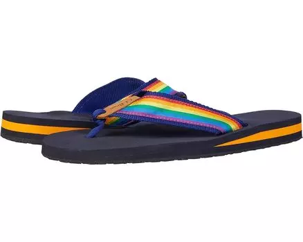Сандалии L.L.Bean Classic Maine Isle Flip-Flop 3 Motif, цвет Rainbow Stripe/Indigo Ink