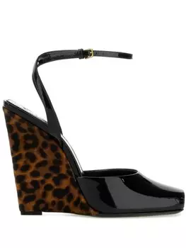 Сандалии La Scandale 110 мм Saint Laurent, черный