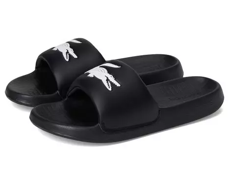 Сандалии Lacoste Serve Slide 1.0, цвет Black/White Croc