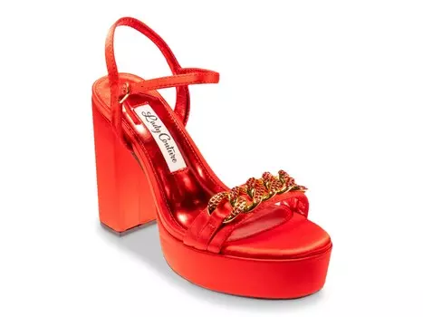 Сандалии Lady Couture Dance на платформе, красный