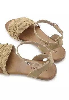 Сандалии LASCANA, бежевый