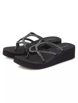 Сандалии LASCANA, черный