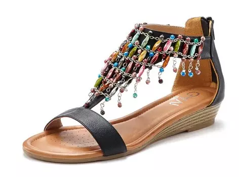 Сандалии LASCANA, черный